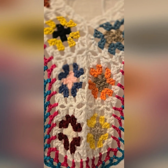 💚💥3/$15💥- SHEIN Swim BohoFeel Tassel Trim Side Split Cover Up - Picture 2 of 5